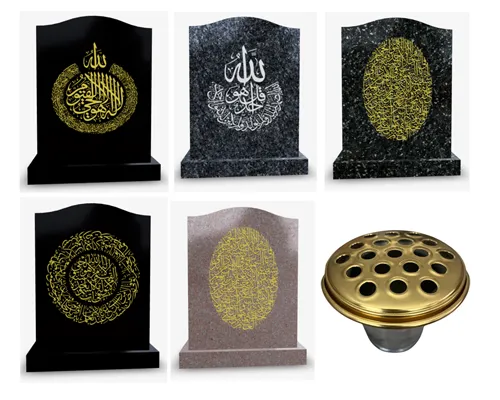 Personalised memorial inscription and decorative finish